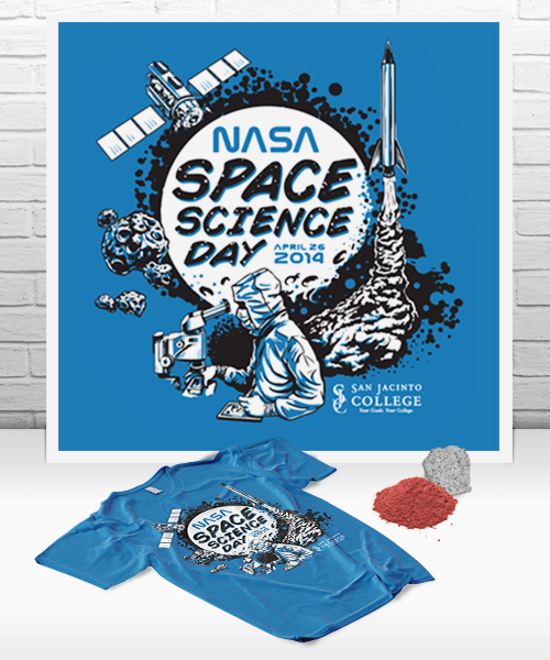 San Jacinto College, Nasa Space Science Day  |  Promotional Illustration