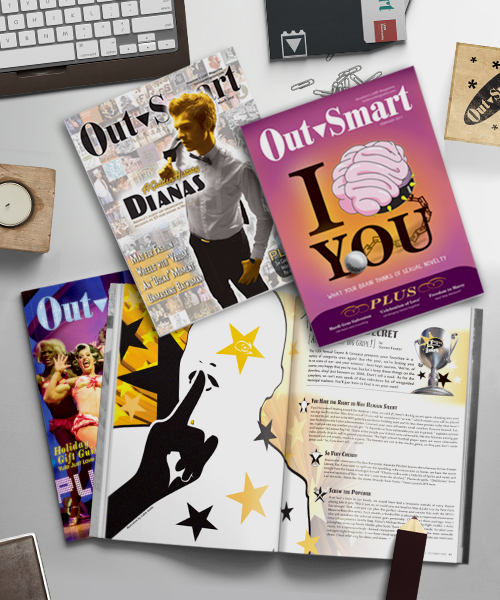 OutSmart Magazine | Asst. Covers and Layouts  |  Various Art Directors